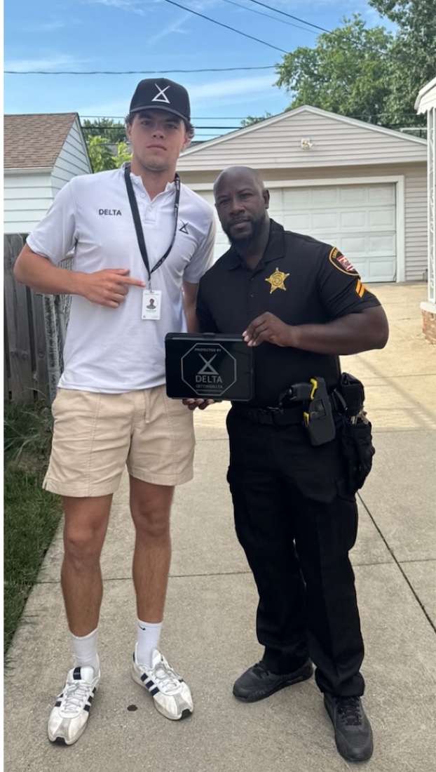 Delta Power Group with a county sheriff’s deputy